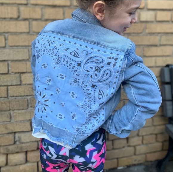 Bandana Denim Jacket - Picture 1 of 4